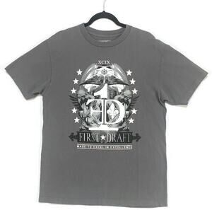 First Draft Men's Large Gray Short Sleeve T-Shirt Made to Excel in Excellence